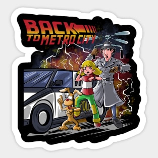 Back to Metro City Sticker